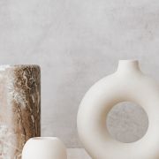 Art Ceramic Vase In Ivory (Demo)